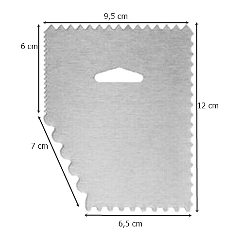 Packa skrobka szpatułka dekorator do tortu ciasta